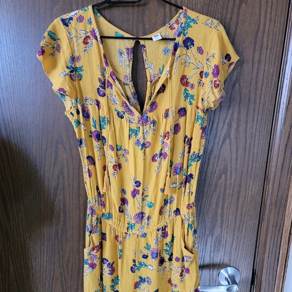Old Navy Yellow Floral Romper Size Small - Picture 5 of 14